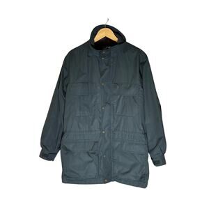 Vintage Eddie Bauer Wool Lined Plaid Mountain Parka Jacket Blanket Field Chore S